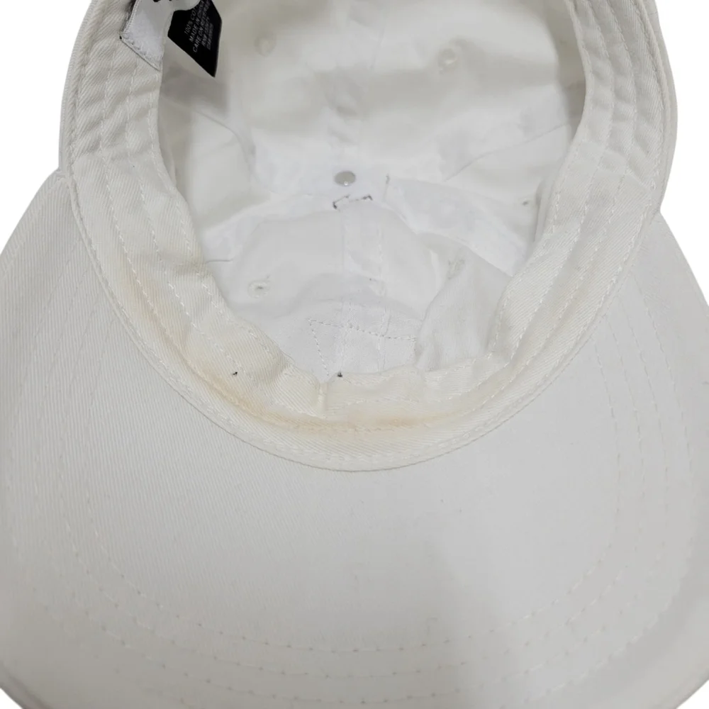 GUESS Women's Baseball Hat White 100% Cotton